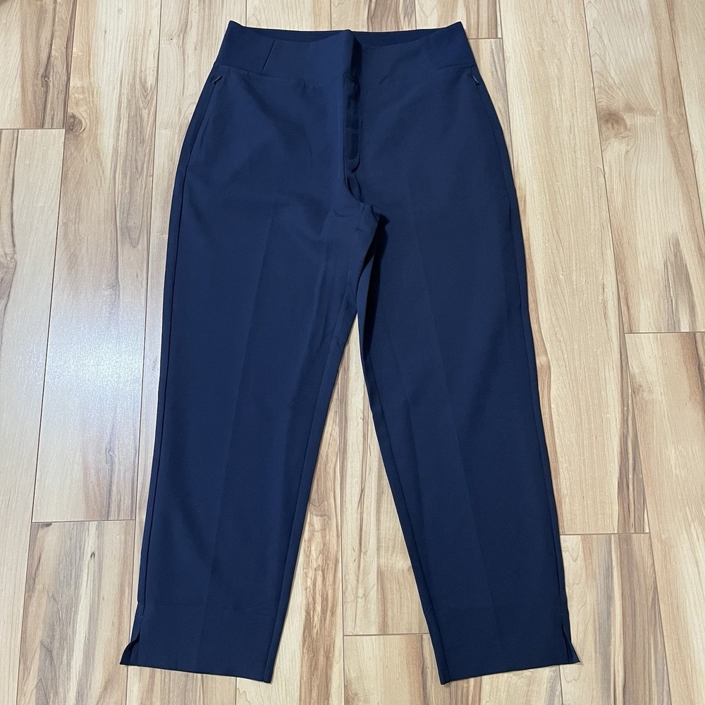 Kirkland Signature Ladies' Ankle Pant Blue Size M Stretch Quick Dry Travel Pant